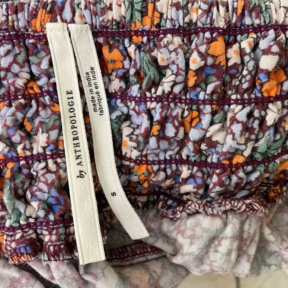 Anthropologie Womens High Waisted Shorts S Colorful Boho Festival Hippie Artsy - Picture 4 of 10